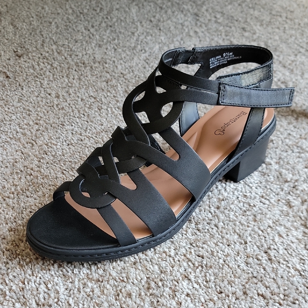 Baretraps Black Celina Sandals with Block Heel
